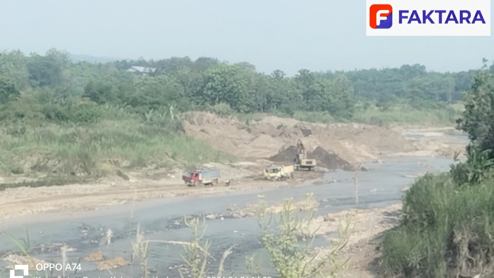 Sungai Cipunegara Indramayu Rusak Akibat Penambangan Pasir Ilegal, Aktivis Lingkungan “Tindak Tegas Para Pelaku”