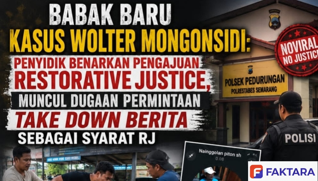 Kasus Wolter Mongonsidi: Syarat RJ Saksi Disuruh Polisi Minta Hapus Berita, Pelaku Tidak Di Tahan