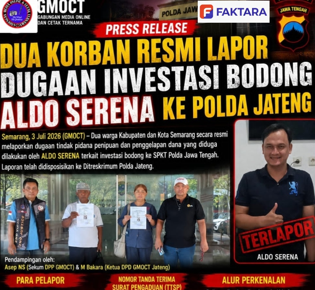 Dua Warga Korban Aldo Serena Resmi Lapor Dugaan Penipuan Investasi Bodong ke Polda Jateng