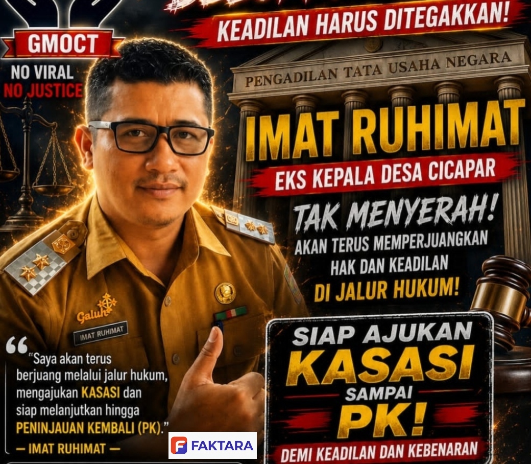 Tak Menyerah Usai Putusan Banding, Eks Kades Cicapar Imat Ruhimat Tegaskan Ajukan Kasasi hingga PK