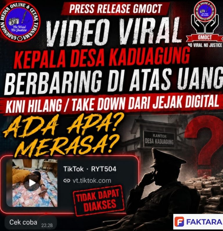 Pernyataan Warsito di Media Sosial Tuai Sorotan, GMOCT Tegaskan Pentingnya Etika Pers dan Penghormatan terhadap Kemerdekaan Pers