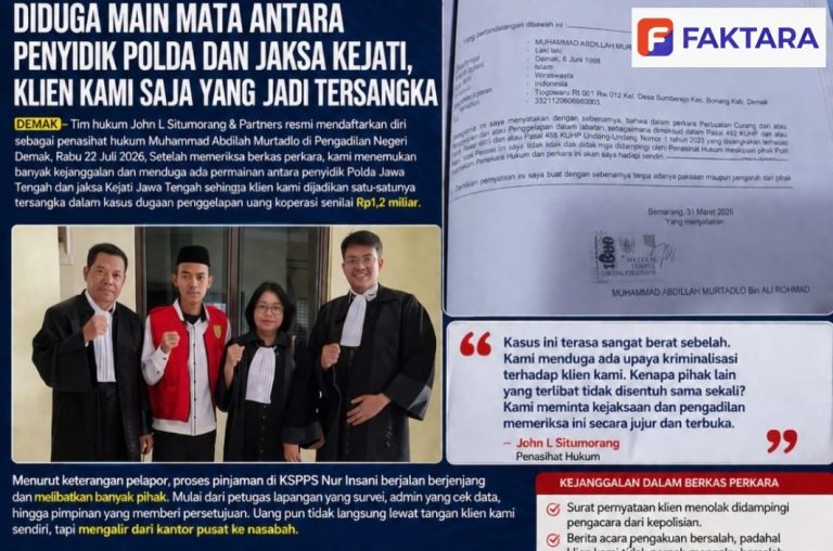 Diduga Main Mata Penyidik dan Jaksa, Hanya Satu Orang yang Dijadikan Tersangka Penggelapan Rp1,2 Miliar