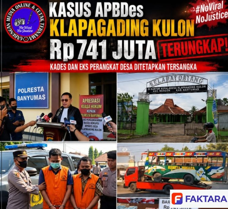 Kasus APBDes Klapagading Kulon Rp741 Juta Terungkap: Kades dan Eks Perangkat Desa Ditetapkan Tersangka