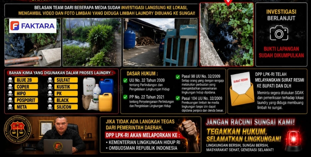 Dugaan Limbah Laundry di Kabupaten Pekalongan Disorot! Belasan Tim Media Turun Investigasi