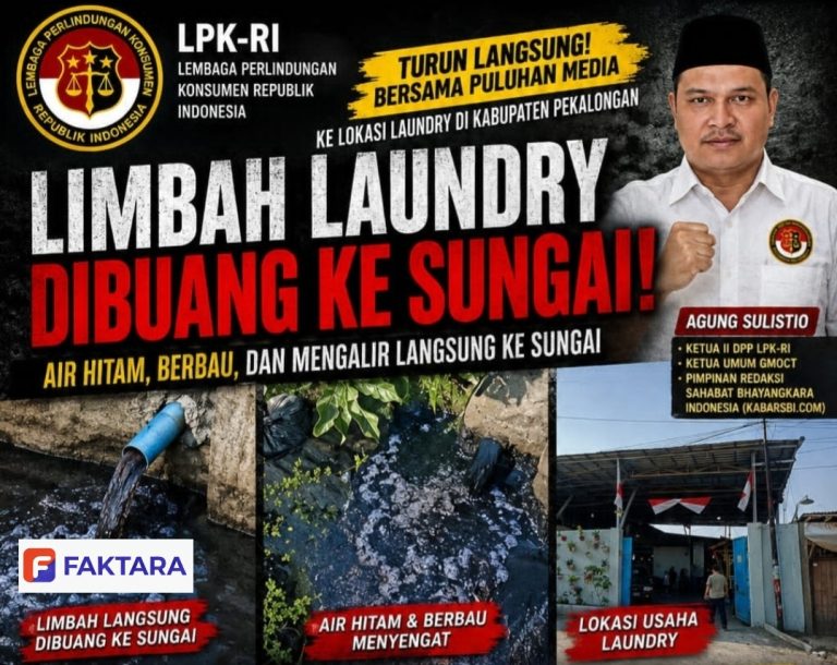 Puluhan Media Saksikan Aliran Limbah Laundry ke Sungai, Agung Sulistio Hubungi Menteri LH: DLH Pekalongan Jangan Tutup Mata!
