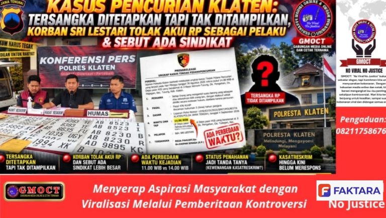 Kasus Pencurian Klaten: Tersangka Ditetapkan tapi Tak Ditampilkan, Korban Sri Lestari Tolak Akui RP Sebagai Pelaku & Sebut Ada Sindikat
